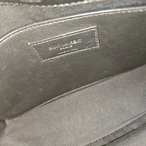 NIKI Small Chevron Calfskin Black