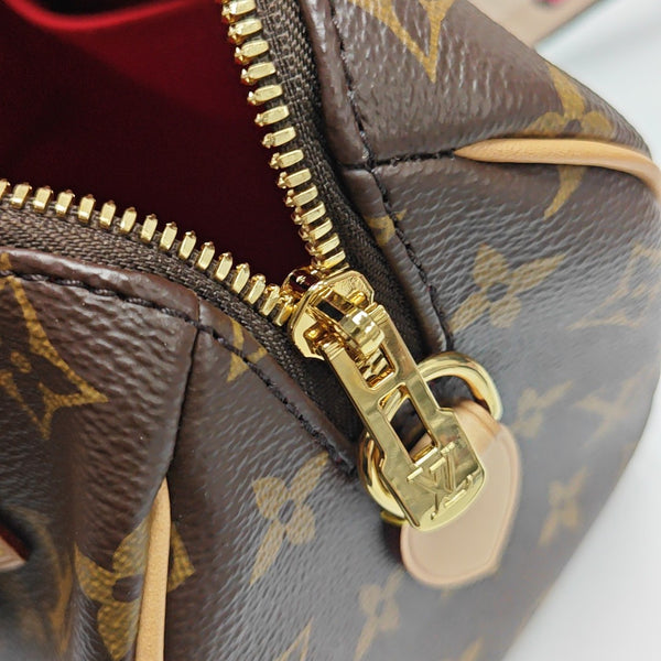 SPEEDY 20 Monogram Coated Canvas Brown