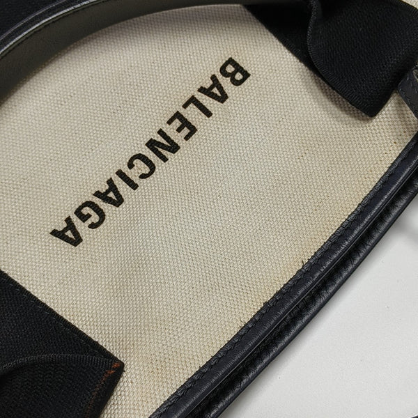 Navy Mini Canvas White