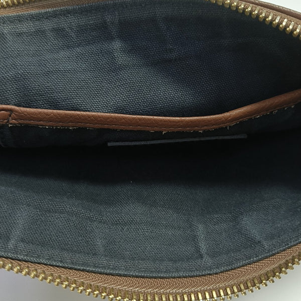 Canvas Shoulder Bag Brown