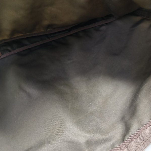 Nylon Clutch Brown