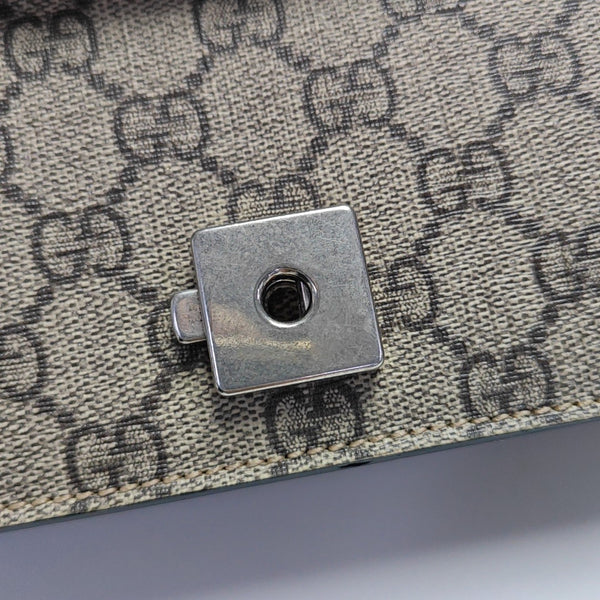 Dionysus Mini Monogram Coated Canvas Beige