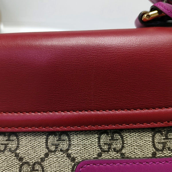 Padlock Small Monogram Coated Canvas Black