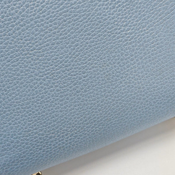 Interlocking G Small Calfskin Blue