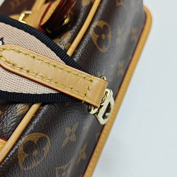 DIANE Monogram Coated Canvas Brown