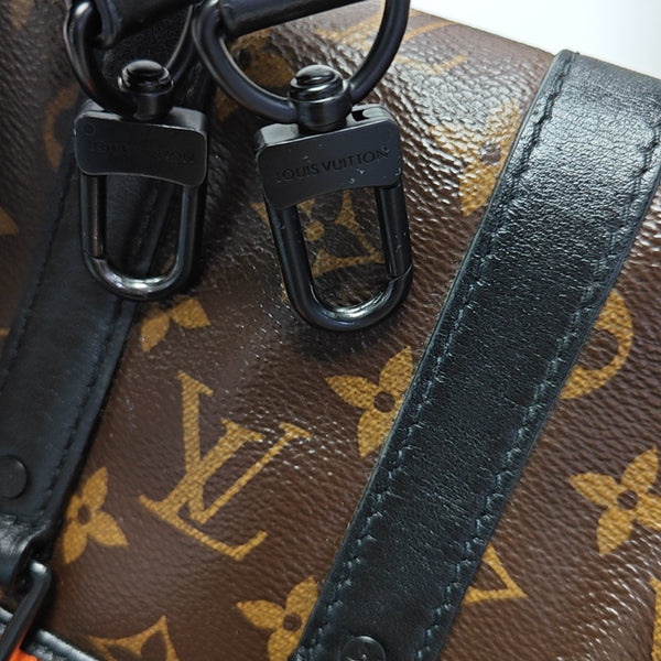 KEEPALL Nano Monogram Coated Canvas Brown