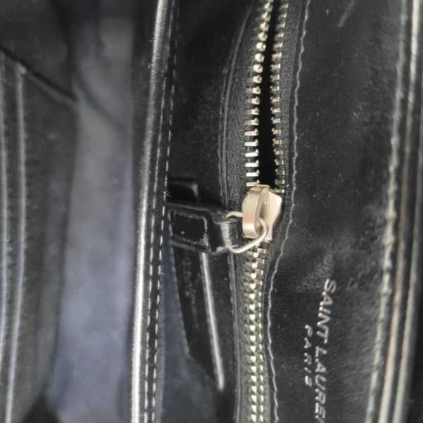 LOULOU Extra Small Chevron Calfskin Black