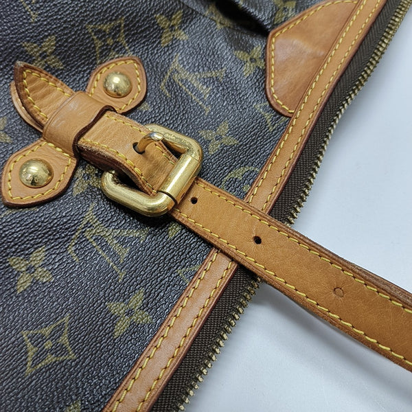 PALERMO GM Monogram Coated Canvas Brown