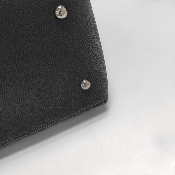 Quilted Grained Calfskin Black