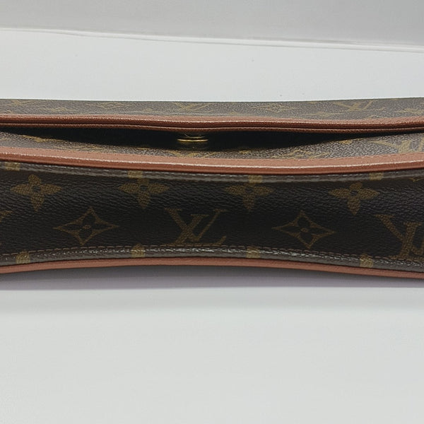 DAME Monogram Coated Canvas Brown