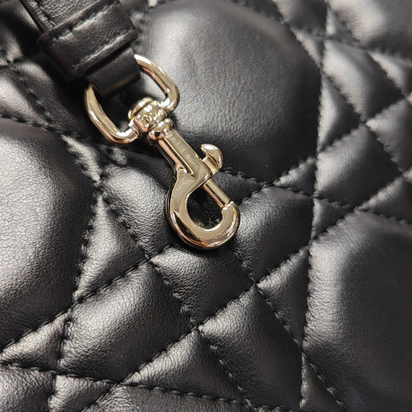 Book Tote Small Cannage Calfskin Black