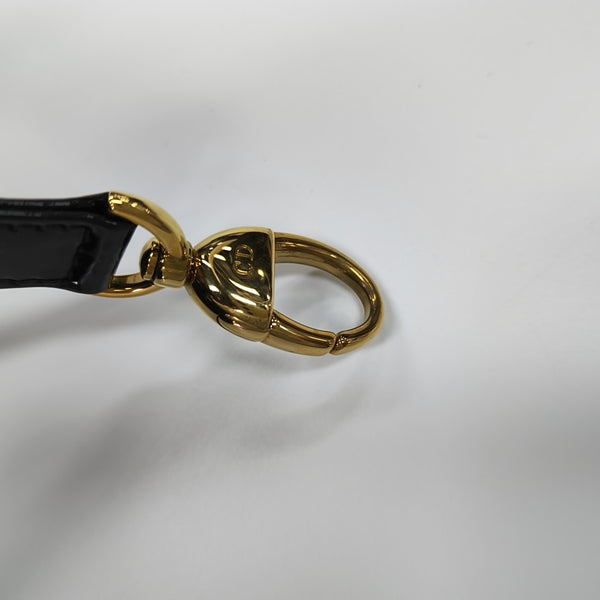 Lady Dior Large Patent Leather Black