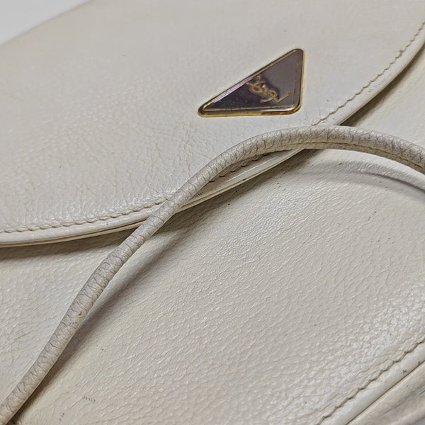 Calfskin Shoulder Bag White