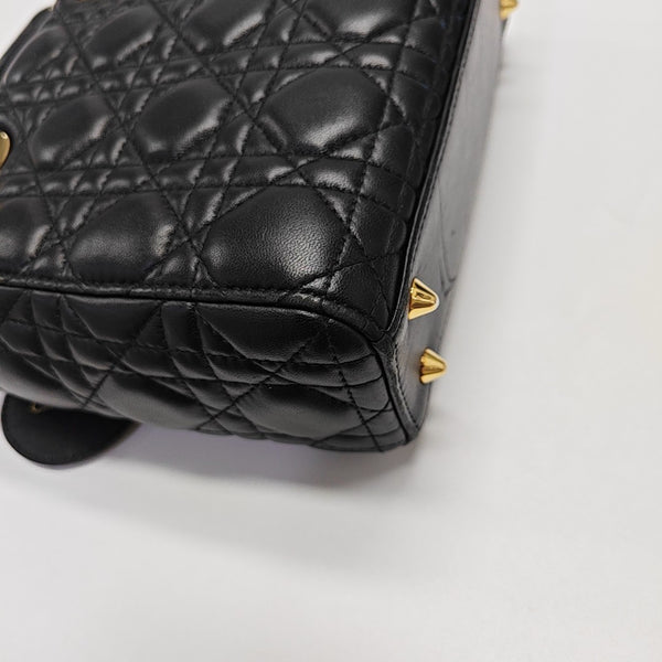 Lady Dior Small Cannage Lambskin Black