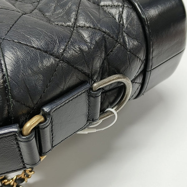 GABRIELLE Small Quilted Calfskin Black