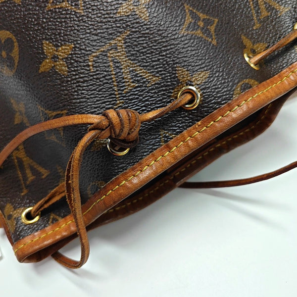 NÉONOÉ Nano Monogram Coated Canvas Brown