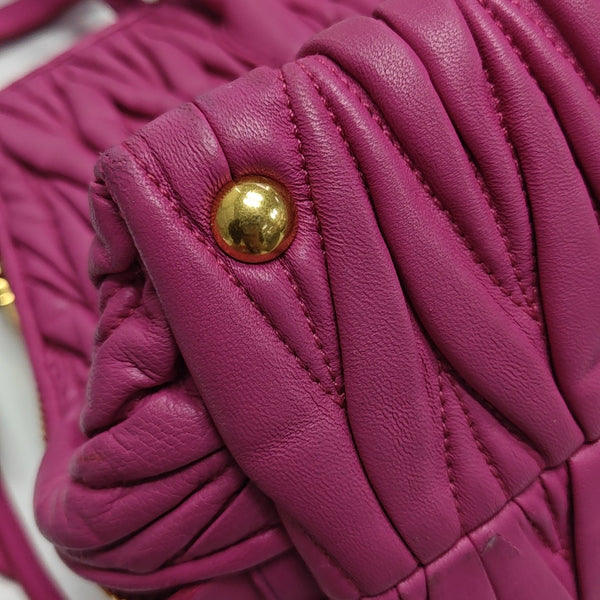 Quilted Lambskin Tote Bag Red