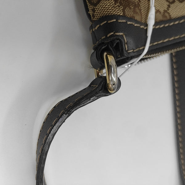 Monogram Canvas Shoulder Bag Beige