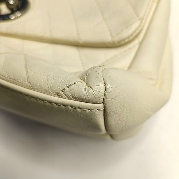 Quilted Lambskin White