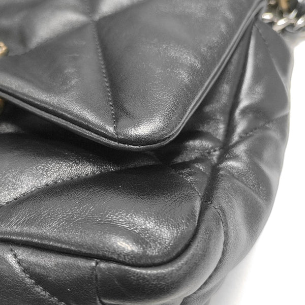 CHANEL 19 Small Quilted Lambskin Black