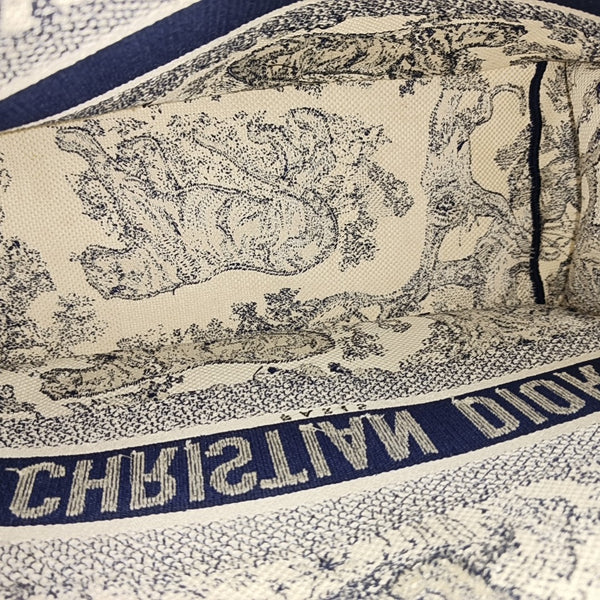 Book Tote Medium Canvas Blue