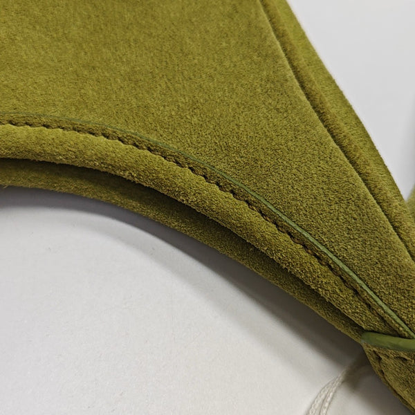 Suede Top Handle Bag Green