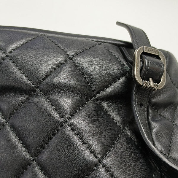 Quilted Lambskin Backpack Black