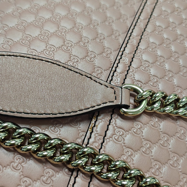 Emily Chain Monogram Calfskin Pink