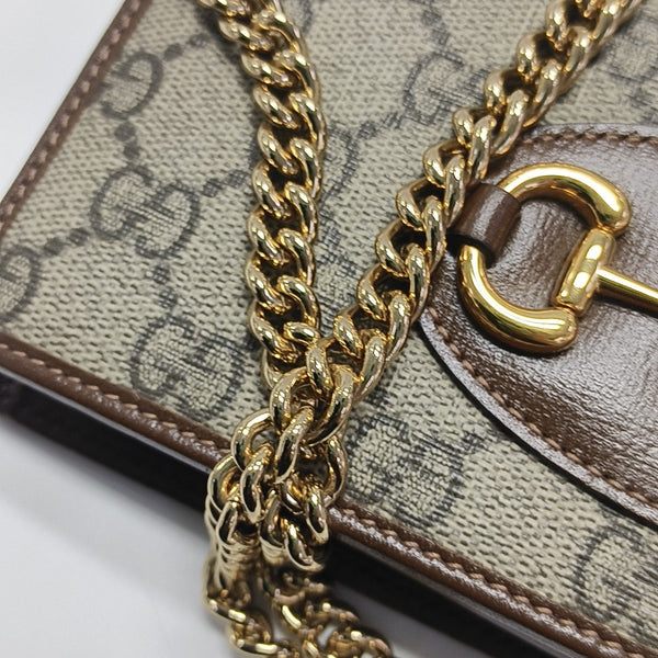 Horsebit 1955 WOC Monogram Coated Canvas Beige
