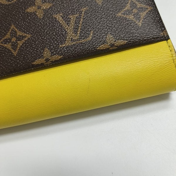 SARAH Monogram Coated Canvas Multicolor Wallet