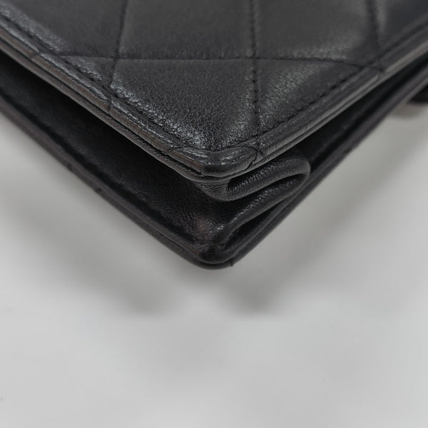 Quilted Calfskin Shoulder Bag Black