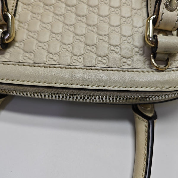 Microguccissima Monogram Calfskin Beige