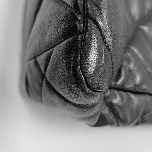 CHANEL 19 Large Quilted Lambskin Black