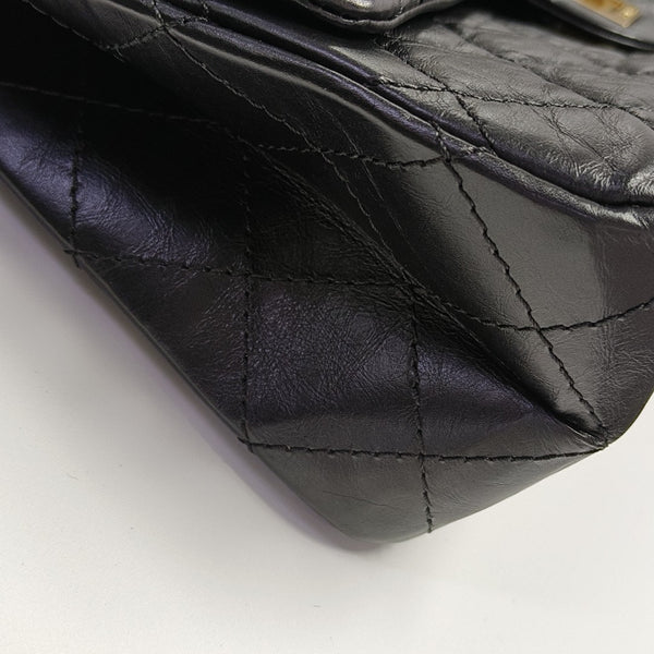2.55 Maxi Quilted Calfskin Black