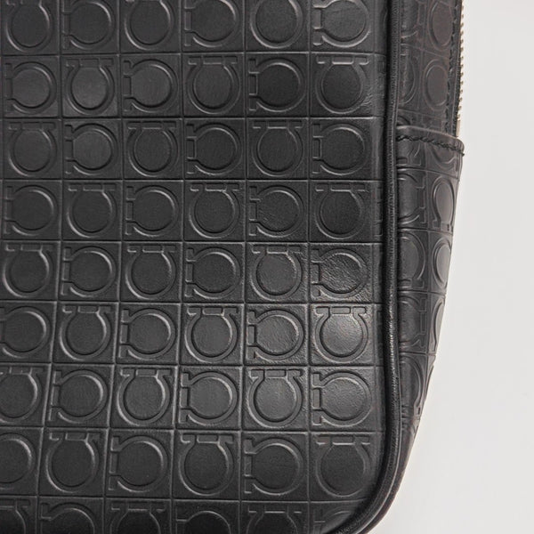 Calfskin Top Handle Bag Black