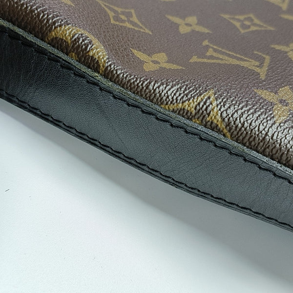 KITAN Monogram Coated Canvas Brown
