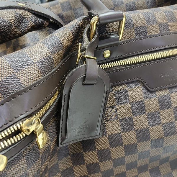 EOLE Damier Ebene Coated Canvas Brown