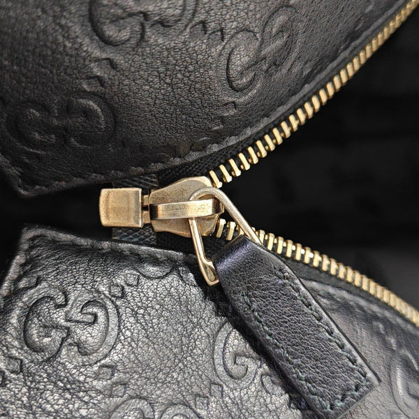 GG Imprime Monogram Calfskin Black