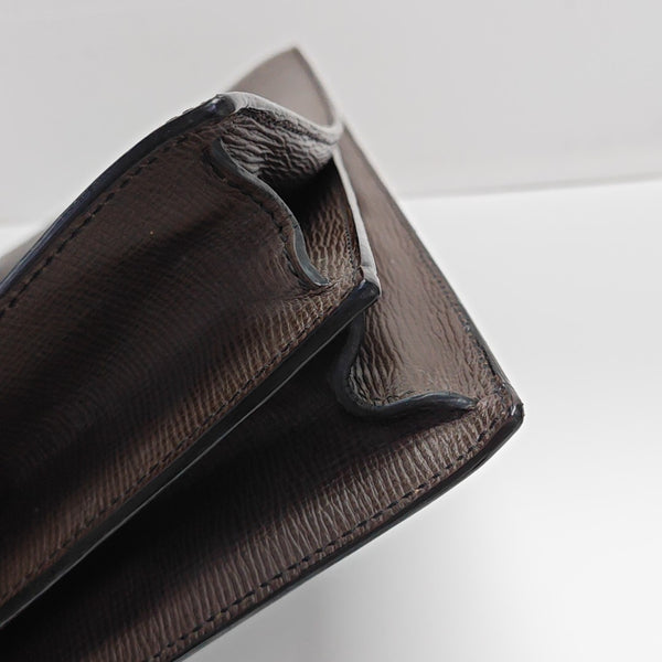Calfskin Top Handle Bag Brown