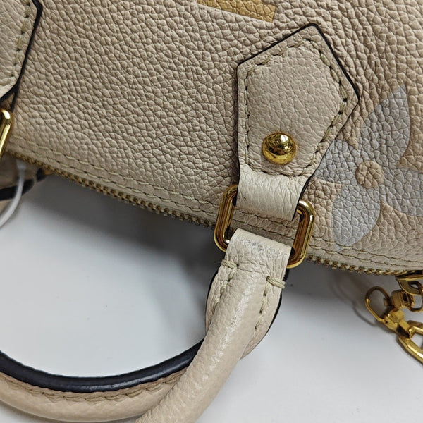 PAPILLON BB Monogram Calfskin Beige