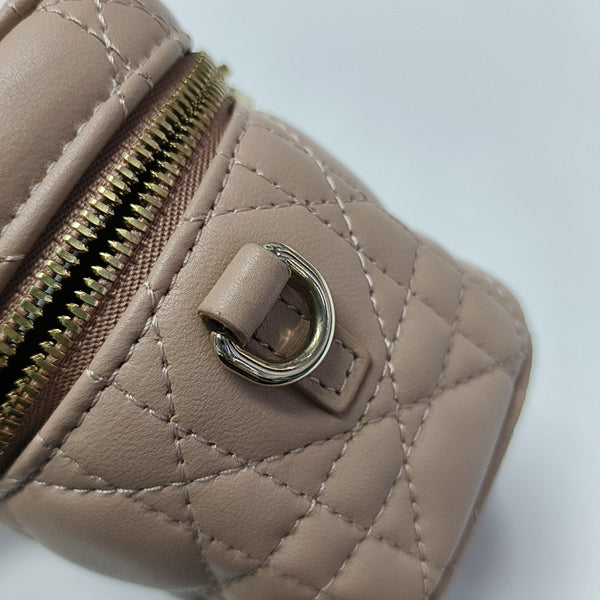 Lady Dior Super Mini Cannage Lambskin Pink
