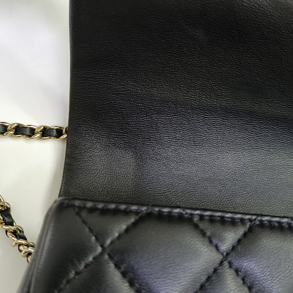CLASSIC FLAP Mini Quilted Lambskin Black