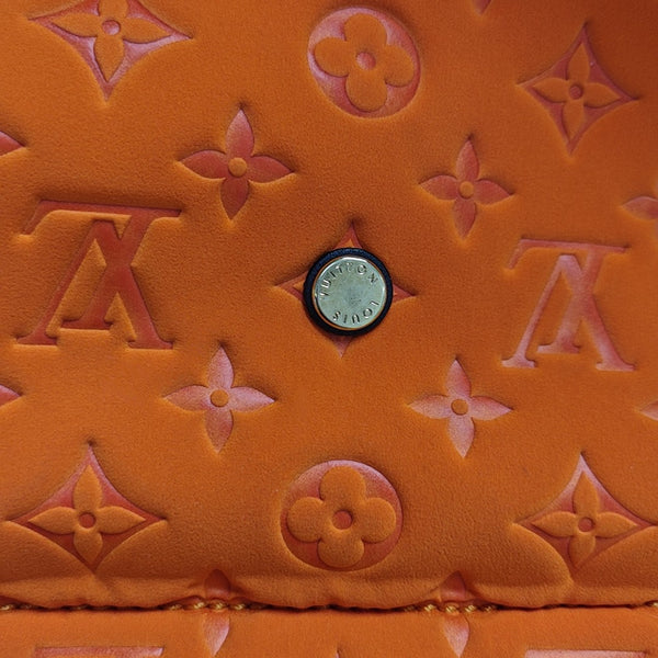 Monogram Fabric Tote Bag Orange