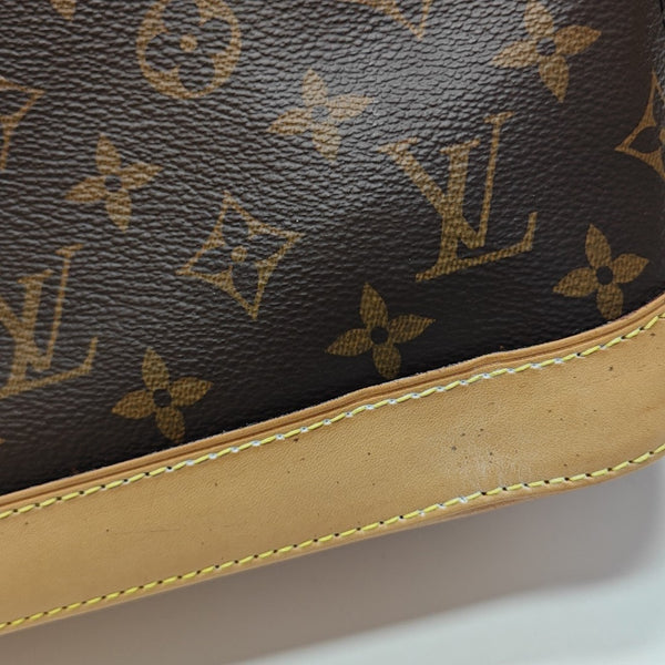 ALMA BB Monogram Coated Canvas Brown