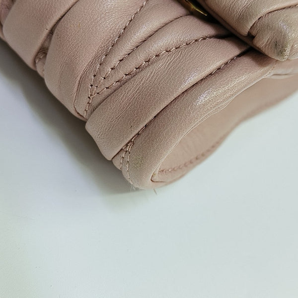 Quilted Lambskin Shoulder Bag Pink