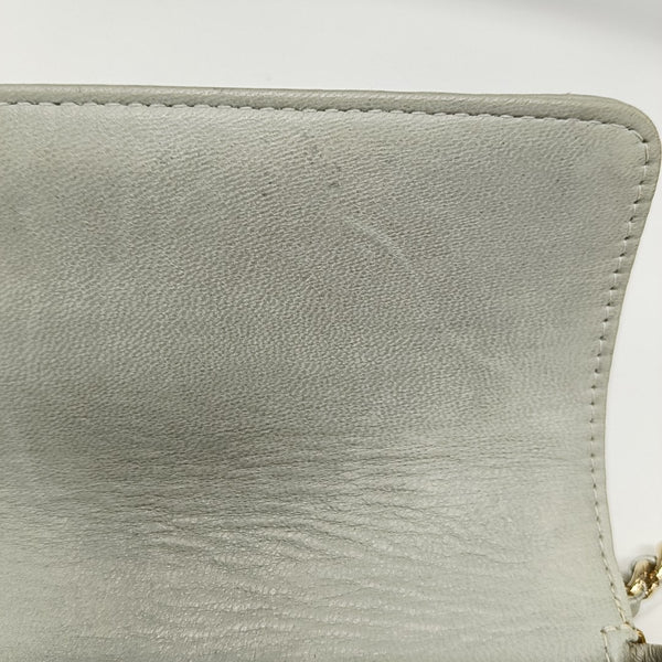 CHOCOLATE BAR Quilted Lambskin Gray