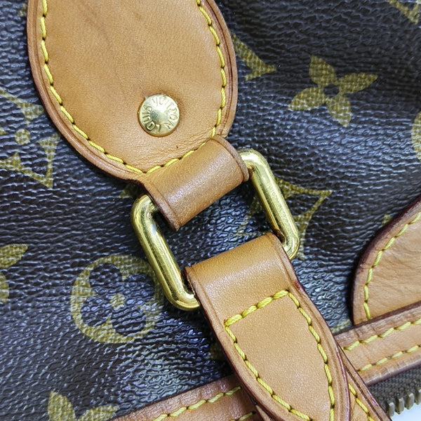 PALERMO PM Monogram Coated Canvas Brown