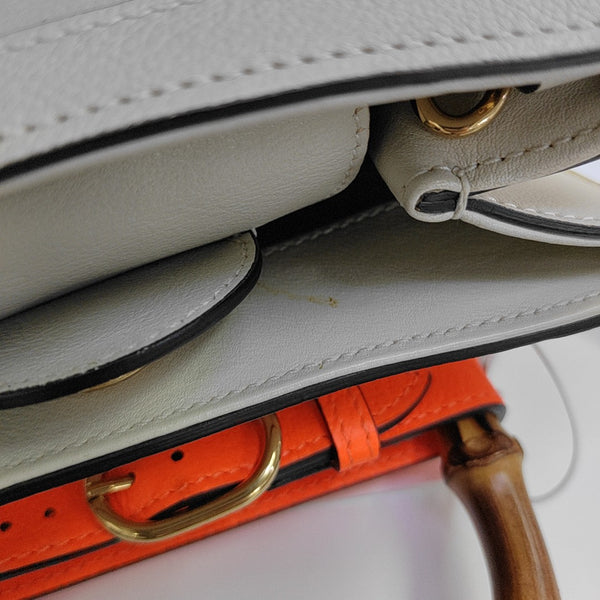 Diana Mini Calfskin White