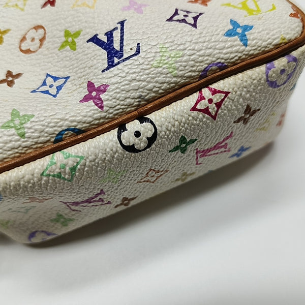 LV × TM WAPITY Monogram Coated Canvas White Coin Purse
