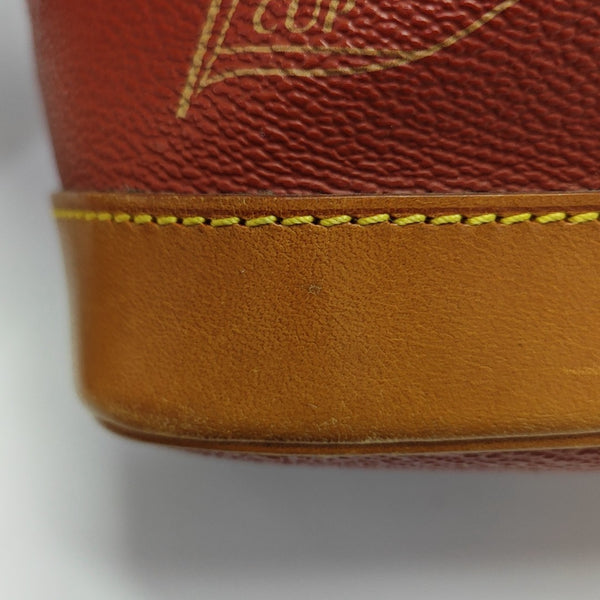 Coated Canvas Shoulder Bag Red